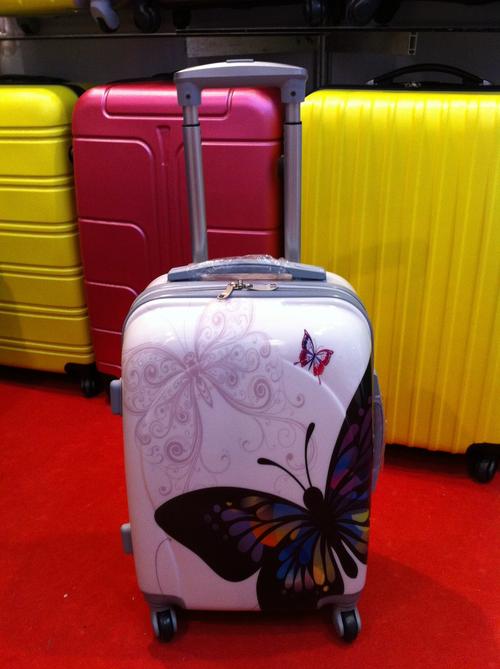 新款时尚abs pc拉杆箱蝴蝶款-「旅行箱包」-